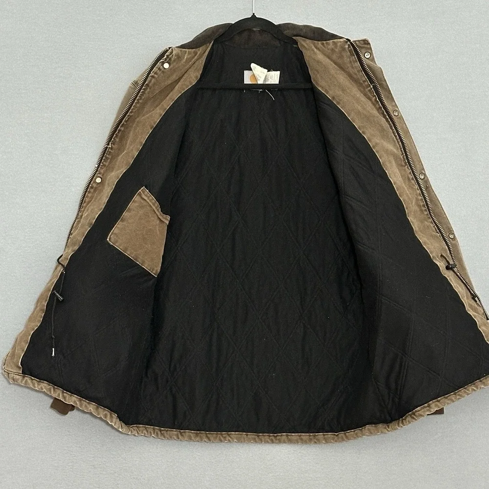 VTG 90s Carhartt C08CHT Traditional Ranch MT Tall Chestnut Brown Barn Chore